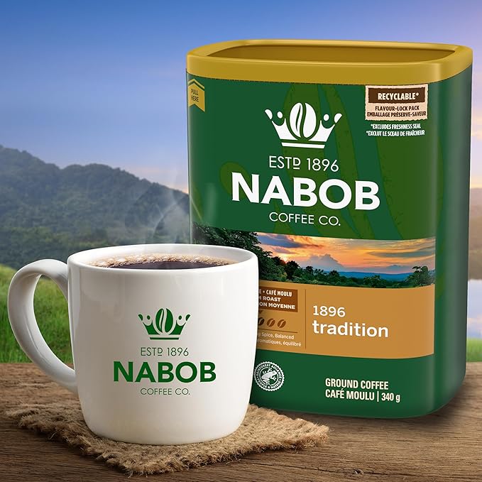 Nabob 1896 Tradition Medium Roast Ground Coffee 340g/12 oz.