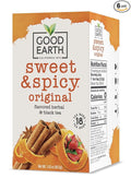 Good Earth Herbal &amp Black Tea Sweet &amp Spicy 18 Count Tea Bags (Pack of 6) (Packaging May Vary)