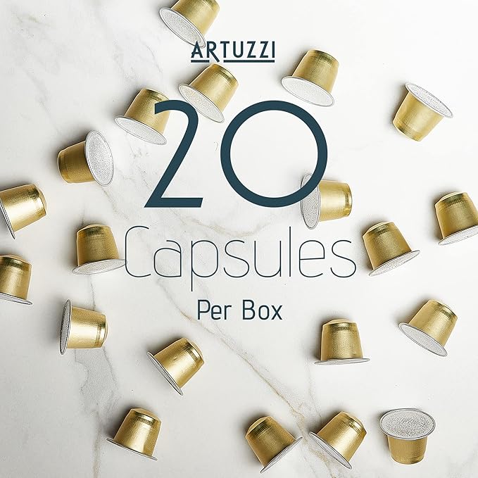 Artuzzi 100ct Compatible Nespresso Coffee Pods For Nespresso Original Machines | 40 Espresso 40 Ristretto 20 Lungo Capsules Italian Roast | Variety Pack I Aluminum &amp Recyclable