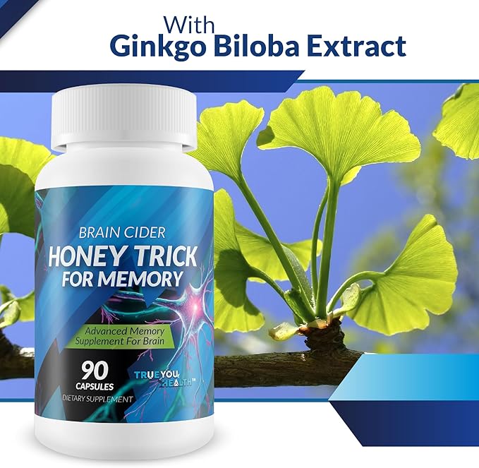 Honey Trick - Our Best Blood Flow Vision &amp Memory Supplement for Brain - Nervous System Support - Blood Balance Supplement - Japanese Capsaicin Honey Boost XL Nootropics Brain Support