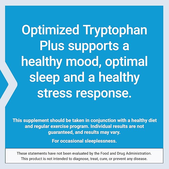 Life Extension Optimized Tryptophan Plus 1000mg - L-Tryptophan Supplement with Niacin and L-Lysine for Healthy Sleep &amp Stress Response – Gluten-Free Non-GMO Vegetarian - 90 Capsules