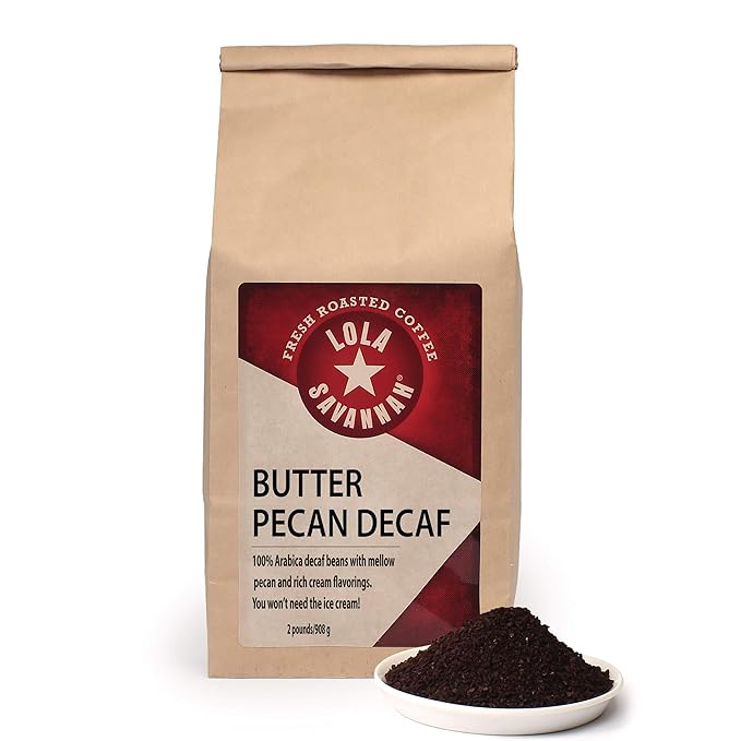 Lola Savannah Butter Pecan Ground Decaf Coffee 2lb