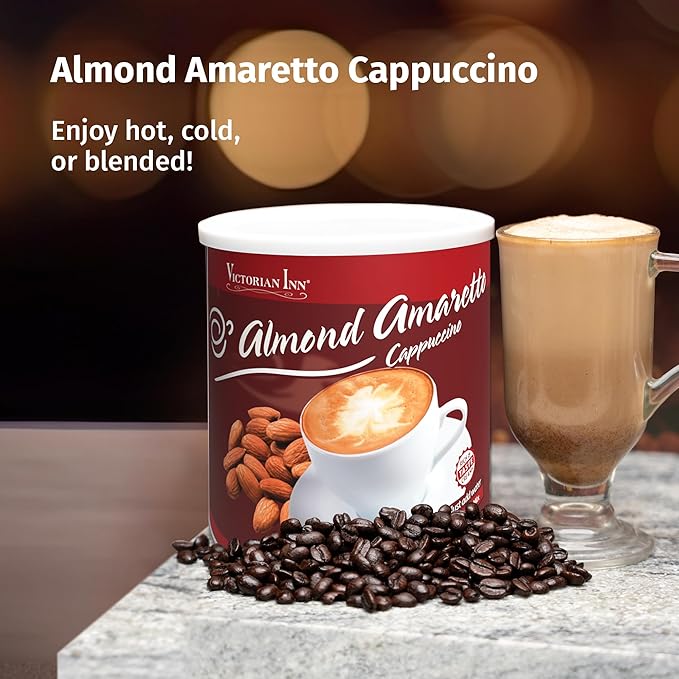 Victorian Inn Instant Cappuccino Almond Amaretto 2 Pound (Pack of 1)