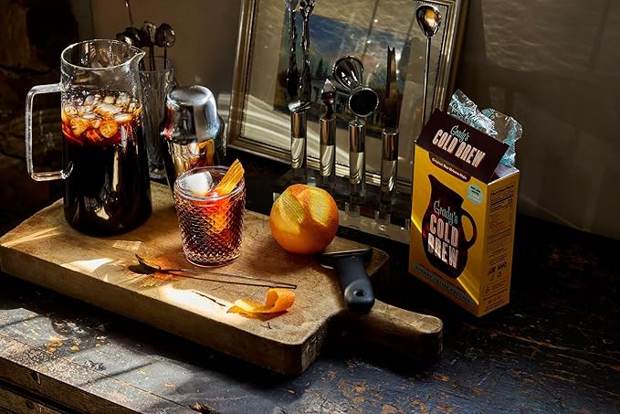 GRADY’S COLD BREW New Orleans Style 100% Arabica Ground Coffee &amp Chicory Pouches 12 Bundles of 4 Easy-to-Brew Bean Bags Makes 144 drinks