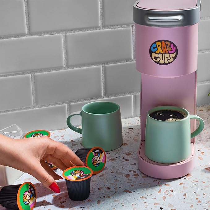 Crazy Cups Flavored Coffee Pods Vanilla Pumpkin Spice Single Serve for Keurig K Cups Machines Hot or Iced Medium Roast In Recyclable Pods (88 Count Pack of 4)