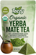 Tozzy Organic Unsmoked Yerba Mate Tea – 100 Count Plant-Based Pyramid Tea Bags