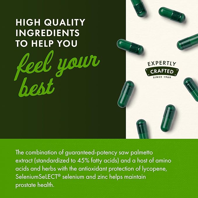 Swanson Prostate Essentials Plus Herbal Supplement for Men Over 40 Seeking Urinary and Prostate Health (180 Veggie Capsules 2 Pack)