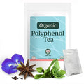Jade Tea - Organic Polyphenol Tea - Peppermint Leaf Star Anise Clove &amp Butterfly Pea Flower - Antioxidant Rich for Inflammation Support - 25 Count (Pack of 1) - Made In USA