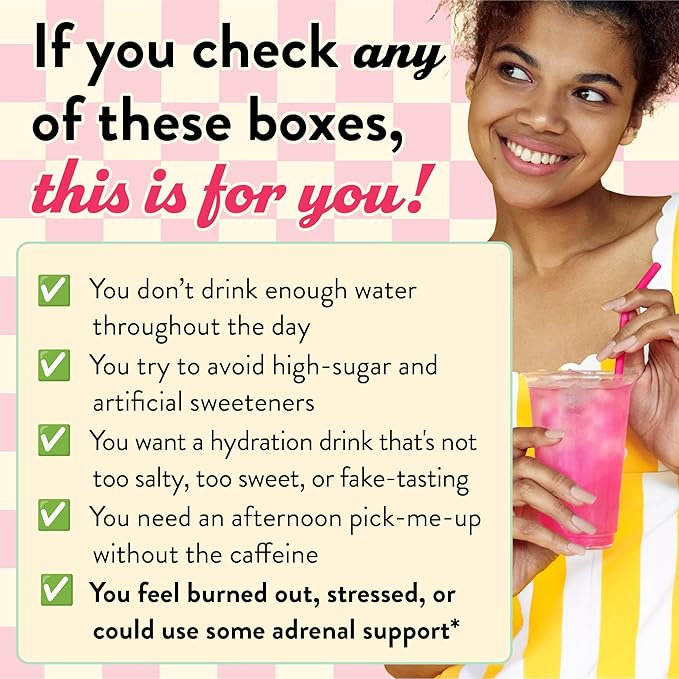 Legendairy Milk She’s Thirsty – Strawberry Lemonade No Sugar Added Electrolytes Powder Packets–Coconut Water Mix for Women Instant Hydration Packets Immune Support Pregnancy Safe 18 Ct