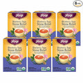 Yogi Tea Blueberry Sage Stress Relief - 16 Tea Bags per Pack (6 Packs) - Relaxing Calming Tea to Support Stress Response - Includes Ashwagandha Blueberry Sage Hibiscus &amp More