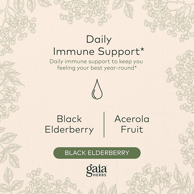 Gaia Herbs Black Elderberry Syrup 5.4 Ounce