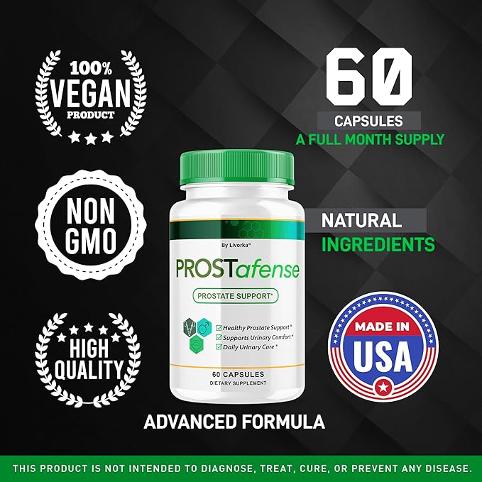 (2 Pack) Prostafense Health Supplements for Men Capsules - Official Prostafense Pills All Natural Support Prostafence Maximum Strength Premium Formula for Daily Wellness 120 Capsules for 2 Months