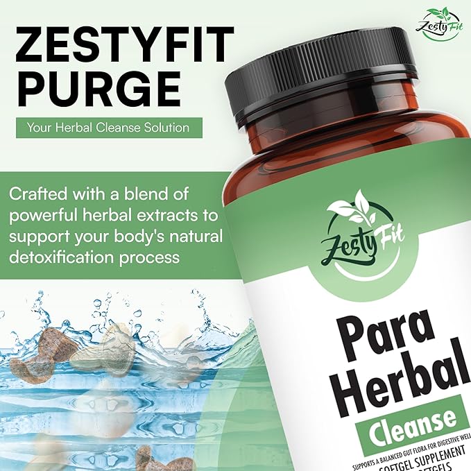 para Purge Softgels - Natural Herbal Supplement with Organic Oregano Oil Black Walnut Black Garlic Garlic Pumpkin Seed Wormwood Fennel Extract - Formulated in the USA 90 Softgels
