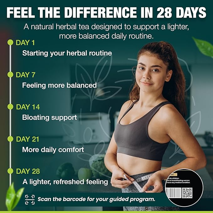 Premium Detox Tea Kit Herbal Slim Tea Duo 28 Morning Vitality Bags &amp 28 Night Calm Bags Certified Herbal Blend with REACH MSDS &amp Heavy Metal Tests Safe Caffeine Free Supports Active Lifestyle