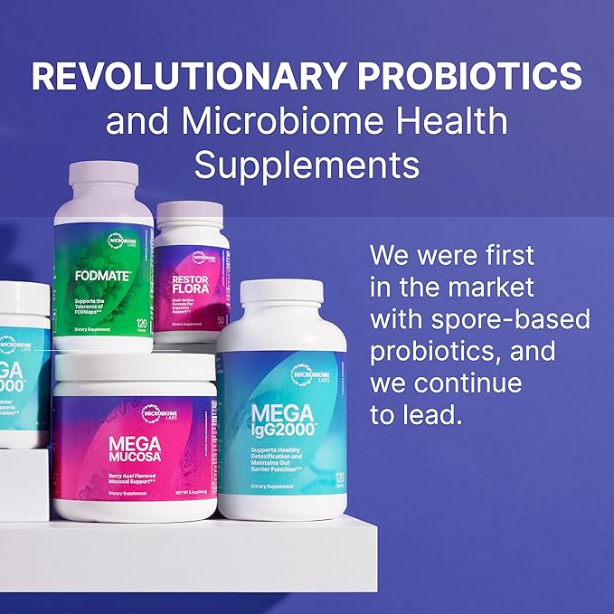 Microbiome Labs MegaGuard Gut Health Supplements - Ginger Root Licorice Root &amp Artichoke Leaf Extract to Support Digestive Health &amp Occasional Gas - for Women Men &amp Kids 8+ (60 Capsules)