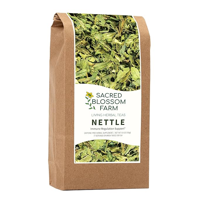 Wild-Harvested Wisconsin Nettle Leaf (Urtica dioica) | Whole Loose Leaf Botanical | 5.5 oz | 77 Servings | Sacred Blossom Farm | Single Source