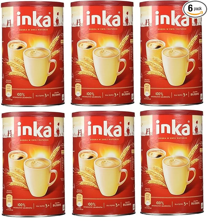 INKA Roasted Grain Coffee Kawa Zbozowa Pack of 6 - 200 Gram Cans