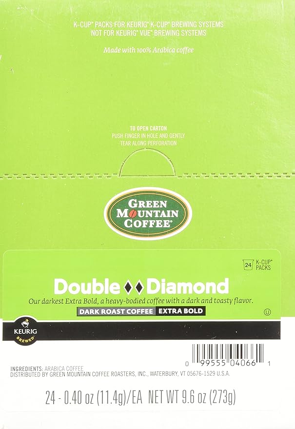 Green Mountain Double Black Diamond Extra Bold K-Cup Coffee Totally 72 K-Cups