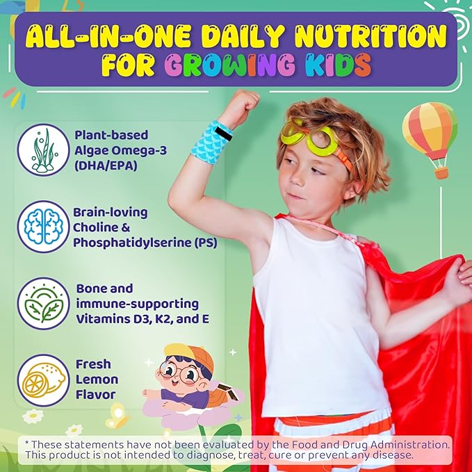 Kids Omega-3 Gummies 1 Pack Kids Sleep Gummies - Magnesium Glycinate 2pack