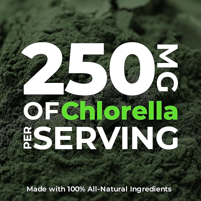 Organic Chlorella Tablets 400 Count | High Potency Superfood | Chlorophyll Pills from 100% Pure Green Algae | Broken Cell Wall for Maximum Absorption | Vegan Kosher Non-GMO | 4 Tabs per Day (1-Pack)