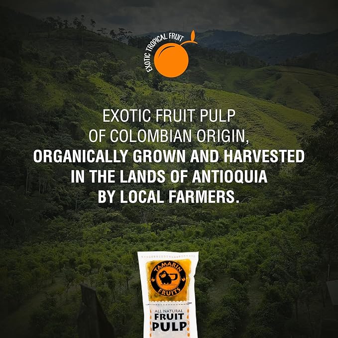 Tamarin Fruits All Natural Frozen Fruit Pulp perfect for Juicing Cocktails Smoothies Desserts and Baking No Sugar Added Gluten Free with No Preservatives - (Yellow Passion Fruit 2lbs packs 14