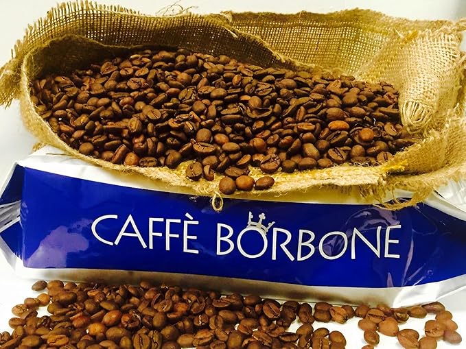 Caffè Borbone Whole Bean Coffee Medium-Dark Roast Blue Blend Authentic Italian Coffee 2.2 lb Bag (Pack of 2)