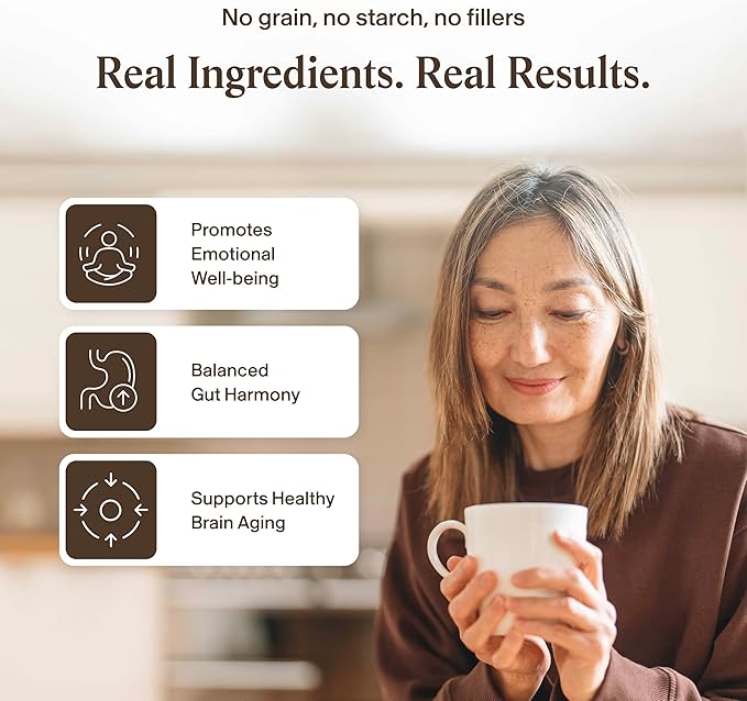 Real Mushrooms Lions Mane Mushroom Cognition (120 Capsules) Lions Mane Mushroom Powder Extract Capsules | Brain Supplement Brain Vitamins Focus Supplement