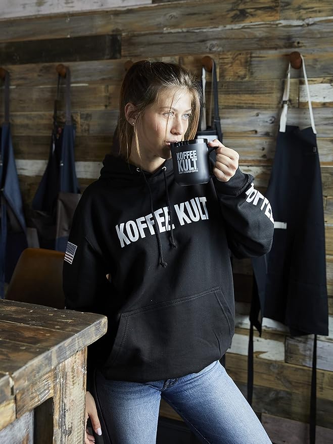 Koffee Kult Half Caff Coffee Whole Bean Dark Roast Half Caffeine Decaf Low Acid Naturally Decaffeinated (32oz Ground)
