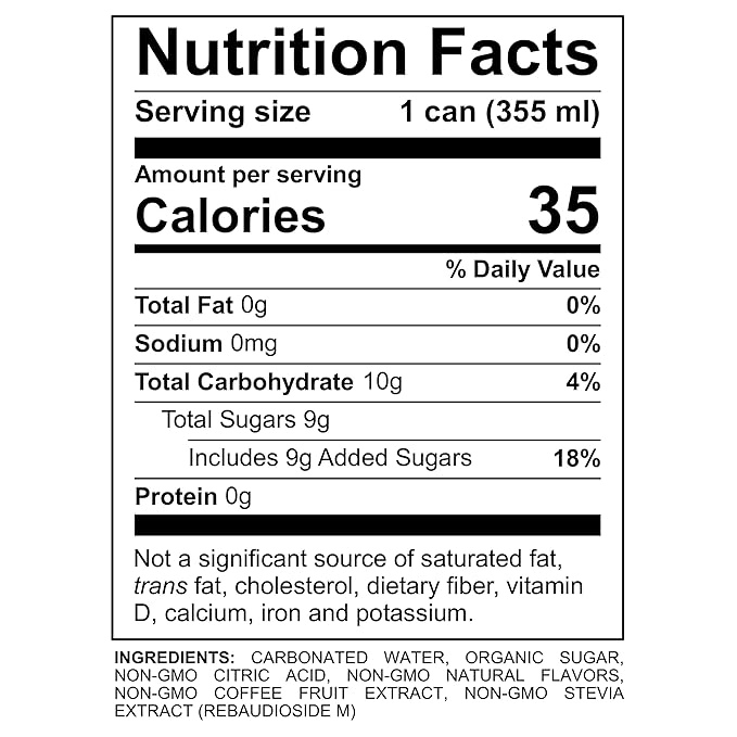 BeGOAT Clean Energy | Grapefruit Tangerine | 6 Ingredients Plant-Based Non-GMO Vegan | 200mg Natural Caffeine | 12 fl oz Cans (Pack of 12)