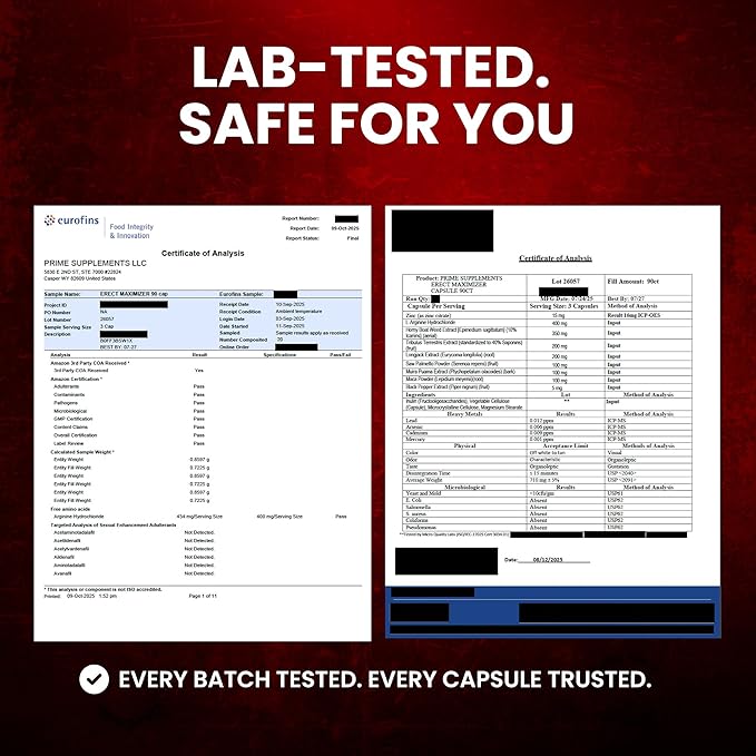Premium Male Enhancement Fast Acting Blood Flow Support | Supports Performance Firmness Stamina &amp Desire | 9 in 1 High-Impact Dosage | Cali Manufactured 3rd Party Tested – 90 Caps