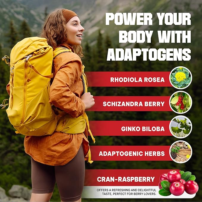 Acli-Mate Mountain Sport Drink Mix - High Altitude Acclimatization Electrolyte Powder Packets - Energy Drink Mix - Recovery Hydration Packets for Running Hiking Cycling &amp More (30CT CranRaspebe