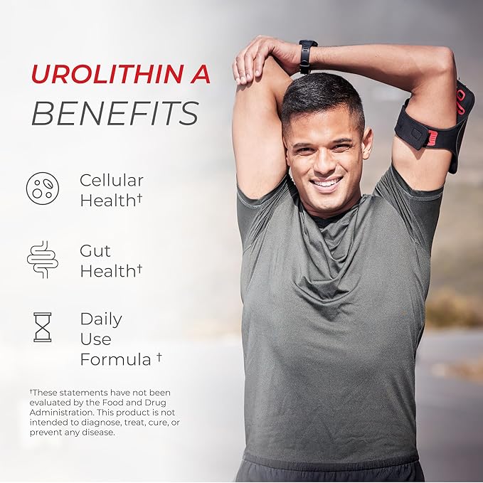 Neurogan Urolithin A PRO Capsules - 1000mg 120 Ct - Advanced Cellular Health Post Biotic Supplements - Ultra Micronized Urolithin A Supplement Sourced from Pomegranate Extract