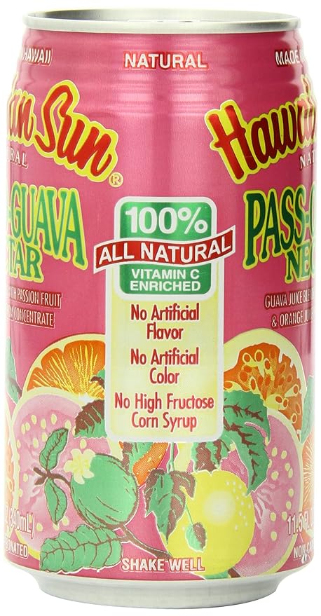 Hawaiian Sun Nectar Pass-O-Guava 11.5-Ounce (Pack of 24)