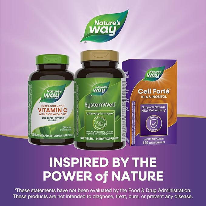 Nature's Way Systemwell Ultimate Immune* with Vitamins C A D Zinc &amp Selenium Multi-System Botanical Blends Including Immune Respiratory Digestive &amp Circulatory 180 Tablets (Packaging M