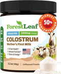 ForestLeaf Colostrum Powder 50% IgG Highest Pure Concentration Grass Fed Colostrum Supplement for Gut Health Immune Support and Muscle Recovery Bovine Colostrum for Humans Unflavored 45 Servings