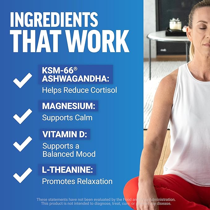 Force Factor Amazing Ashwa Complete Calm Support KSM-66 Ashwagandha Like Ashwangandha Gummies to Promote Calm &amp Relaxation with Magnesium &amp L-Theanine Blueberry Pomegranate 180 Soft Chews