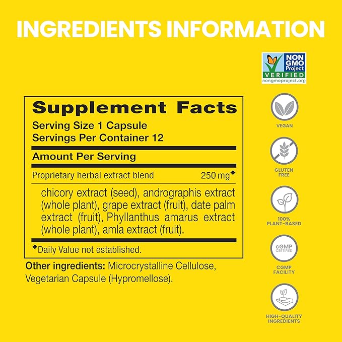 Himalaya PartySmart 12 Capsule Tube - Alcohol Breakdown Liver Support for a Better Morning After Drinking - Plant Based Vegan Non-GMO Gluten Free Clinically Studied