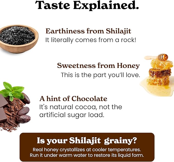 Better Alt Chocolate Shilajit Honey Sticks 75% Fulvic Acid &amp 85+ Trace Minerals Chocolate-Infused Raw Honey Himalayan Shilajit Energy Booster 30 Sticks Natural Stamina &amp Endurance Support