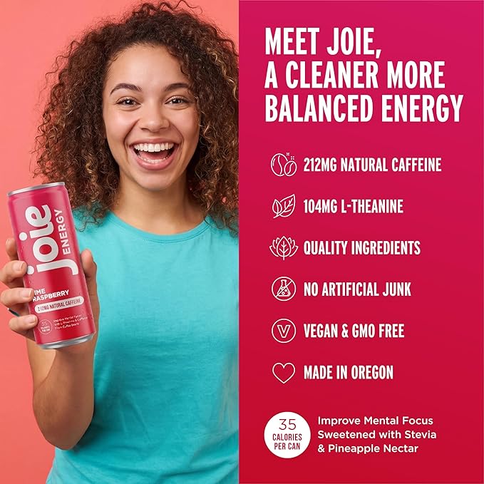 Joie Energy Drink (Mixed 12 Fl Oz (Pack of 12))