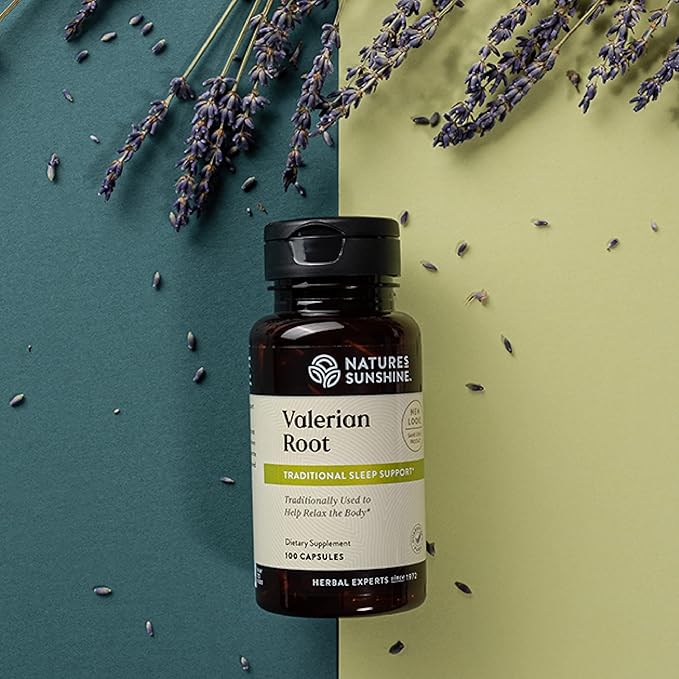 Nature's Sunshine Valerian Root 100 Capsules | Herbal Supplement Promotes Relaxation Supports Sleep and Delivers Natural Nervous System Support