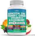 Quercetin Zinc Vitamin C Vitamin D Bromelain Elderberry - Nettle Supplement with Artemisinin Sea Moss Echinacea - 60 Count