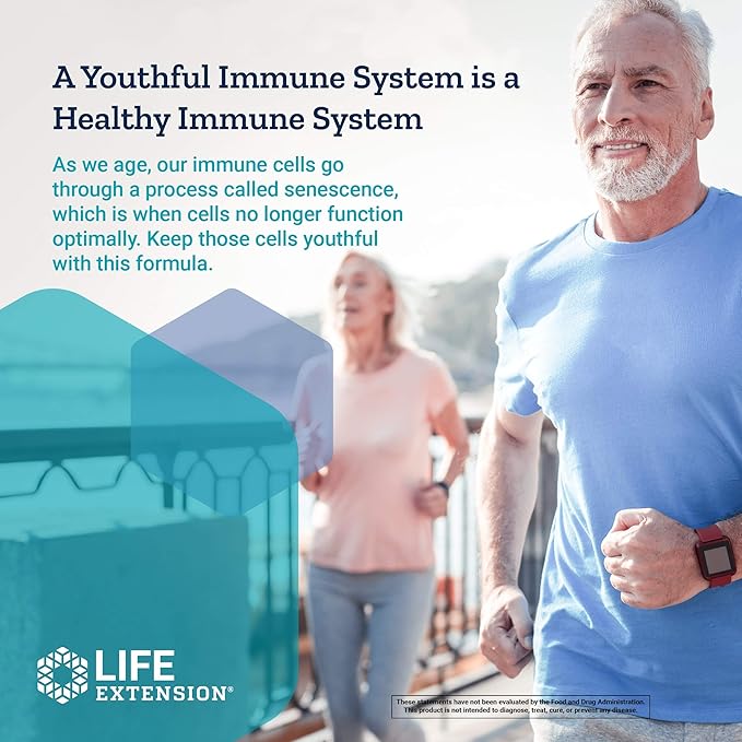 Life Extension Immune Senescence Formula Standardized Cistanche Reishi PU-ERH Tea 60 Vegetarian Tablets