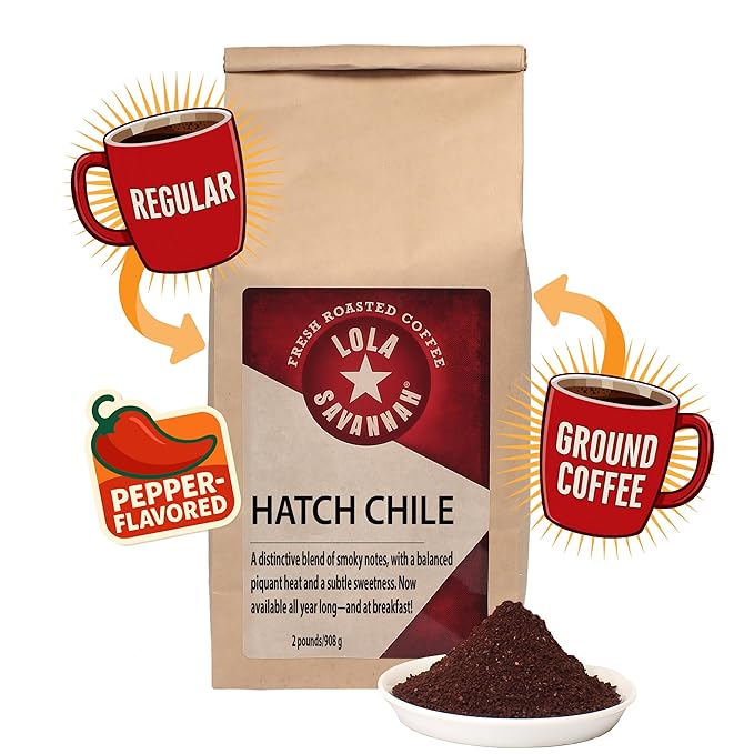 Lola Savannah Hatch Chile Ground Caffeinated Coffee 2lb (32 oz)