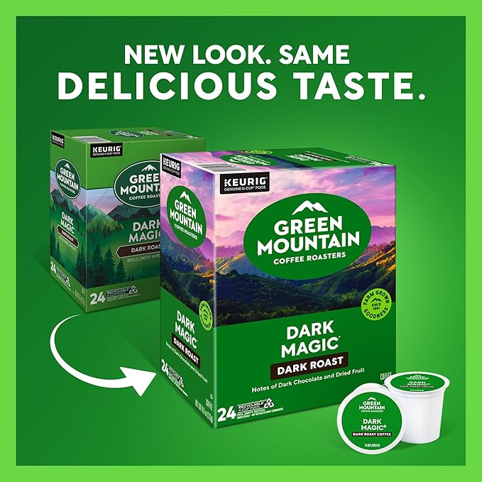 Green Mountain Coffee Roasters Dark Magic Coffee Keurig Single-Serve K-Cup pods Dark Roast 96 Count