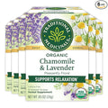 Traditional Medicinals Tea Organic Chamomile &amp Lavendar Stress Relief 96 Tea Bags (6 Pack)