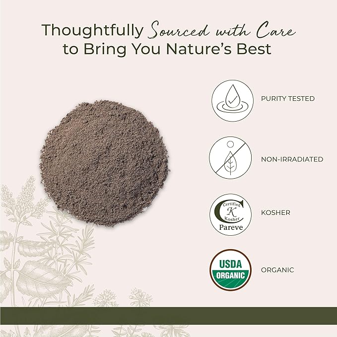 Starwest Botanicals Organic Milk Thistle Seed Powder - Ground Milk Thistle for Tea &amp Cooking Mix in Juice Add to Smoothies Oatmeal &amp Yogurt Certified Kosher Non-GMO - Bulk 1 lb Bag