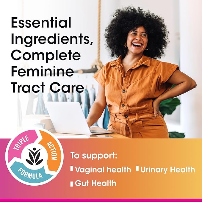 vH essentials Probiotics for Women with Prebiotics Cranberry &amp Vitamin C – 120 Capsules -2 Pack – Vaginal Probiotics Support Gut Balance Vaginal Health &amp Urinary Tract Health for Women