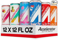 Accelerator Energy Drink Ultimate Variety Pack 12oz can (12 pack) Zero Sugar Sustained Energy from 100% Natural Caffeine (200mg from Green Coffee Bean &amp Green Tea extract)