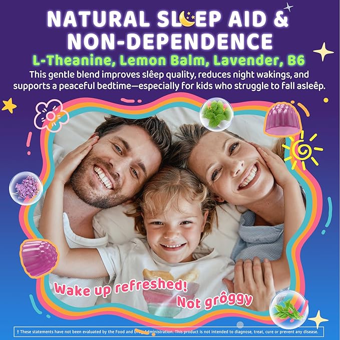 Kids Sleep Gummies + Kids Omega 3 Gummies for 4+