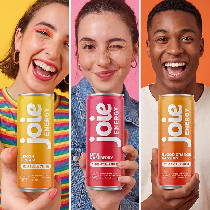 Joie Energy Drink (Lime Raspberry 12 Fl Oz (Pack of 12))